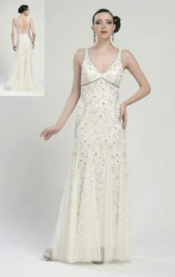 Sue Wong Sleeveless Embellished Long Dress N1118 - 1 Pc Ivory In Size 6 Available 14 Sue Wong Sleeveless Embellished Long Dress N1118 - 1 Pc Ivory In Size 6 Available