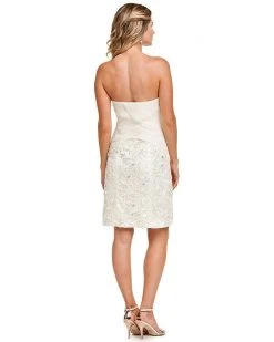 Cocktail Dresses Sue Wong - Straight Across Neck Sheath Dress N2500