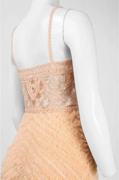 Sue Wong - W5130 Appliqued Bodice Mesh Gown Formal Gowns