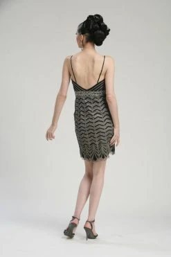 Cocktail Dresses Sue Wong - Zigzag Cocktail Dress N3360