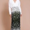Tadashi Shoji - Elion Degreade Dot Gown BOP20249L - 1 Pc White/Black In Size 8 Available