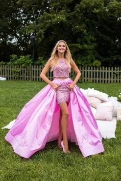 Tarik Ediz - 50299 Two Piece Sheath Dress With Overskirt Formal Gowns