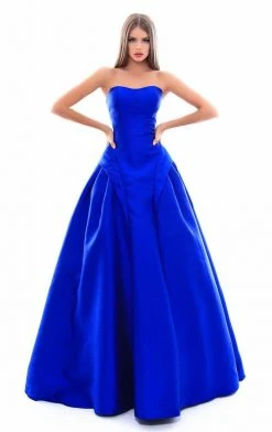 Tarik Ediz - 50325 Strapless Fitted Folded Ballgown