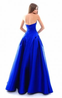 Tarik Ediz - 50325 Strapless Fitted Folded Ballgown