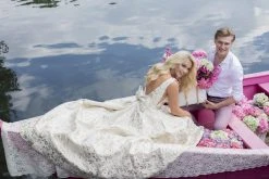 Formal Gowns Tarik Ediz - 50457 Embroidered Deep V-neck Ballgown 17 Formal Gowns Tarik Ediz - 50457 Embroidered Deep V-neck Ballgown