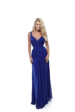 Tarik Ediz - 50486 Plunging V-Neck Twisted Front Chiffon Gown Formal Gowns 9 Tarik Ediz - 50486 Plunging V-Neck Twisted Front Chiffon Gown Formal Gowns
