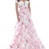 Formal Gowns Tarik Ediz - 50496 Floral Lace Plunging Off-Shoulder A-line Dress 1 Formal Gowns Tarik Ediz - 50496 Floral Lace Plunging Off-Shoulder A-line Dress