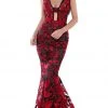 Formal Gowns Tarik Ediz - 50502 Embellished Floral Lace Mermaid Dress 2 Formal Gowns Tarik Ediz - 50502 Embellished Floral Lace Mermaid Dress