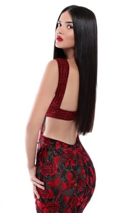 Formal Gowns Tarik Ediz - 50502 Embellished Floral Lace Mermaid Dress 10 Formal Gowns Tarik Ediz - 50502 Embellished Floral Lace Mermaid Dress