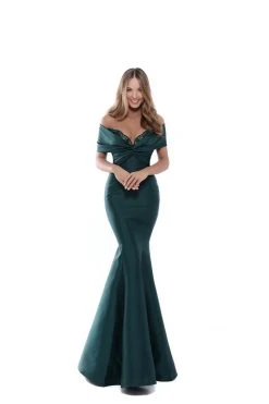 Formal Gowns Tarik Ediz - 50536 Scalloped Bustier Off Shoulder Mermaid Gown