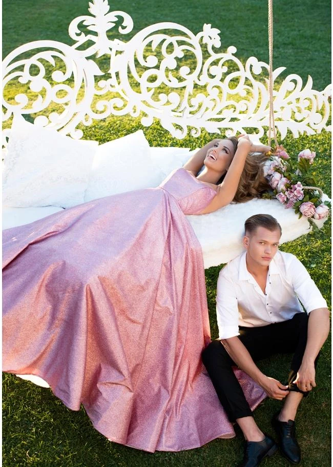 Tarik Ediz - 50549 Sleeveless Strappy Back Glitter Ballgown 7 Tarik Ediz - 50549 Sleeveless Strappy Back Glitter Ballgown