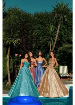 Tarik Ediz - 50549 Sleeveless Strappy Back Glitter Ballgown 13 Tarik Ediz - 50549 Sleeveless Strappy Back Glitter Ballgown