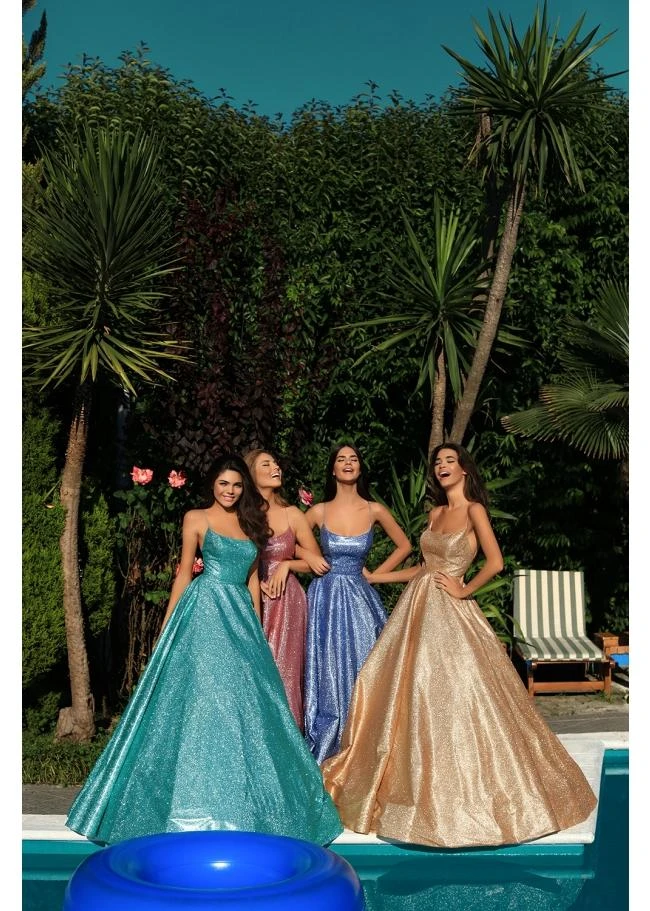 Tarik Ediz - 50549 Sleeveless Strappy Back Glitter Ballgown 8 Tarik Ediz - 50549 Sleeveless Strappy Back Glitter Ballgown