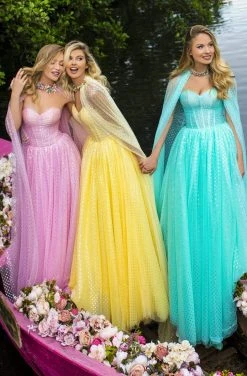 Formal Gowns Tarik Ediz - 50617 Strapless Corset Bodice Chiffon Gown 21 Formal Gowns Tarik Ediz - 50617 Strapless Corset Bodice Chiffon Gown