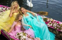 Formal Gowns Tarik Ediz - 50617 Strapless Corset Bodice Chiffon Gown 27 Formal Gowns Tarik Ediz - 50617 Strapless Corset Bodice Chiffon Gown