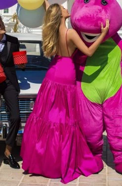 Formal Gowns Tarik Ediz - 50626 Plunging Bodice Backless Trumpet Gown