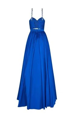 Tarik Ediz - 50633 Two-Piece Jewel Ornate High Slit Gown