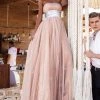 Formal Gowns Tarik Ediz - 50637 Sequin Banded Midriff Hologram Tulle Strapless Gown