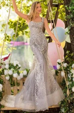 Tarik Ediz - 50641 Embellished Embroidery Sleeveless Mermaid Gown Formal Gowns 11 Tarik Ediz - 50641 Embellished Embroidery Sleeveless Mermaid Gown Formal Gowns