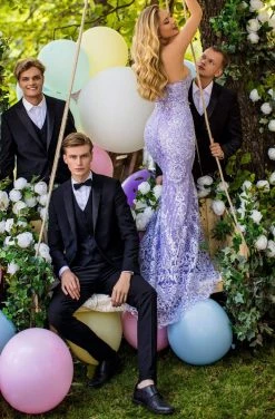 Tarik Ediz - 50644 Embellished Mermaid Gown With Detachable Overskirt