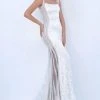 Tarik Ediz - 50655 Sequined Square Evening Dress Formal Gowns