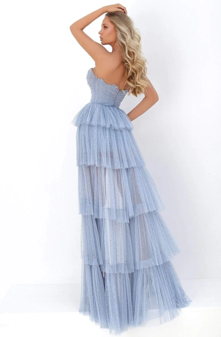 Tarik Ediz - 50674 Strapless Tiered High Low Dress 4 Tarik Ediz - 50674 Strapless Tiered High Low Dress