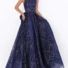 Formal Gowns Tarik Ediz - 50680 Embellished Bateau A-line Gown