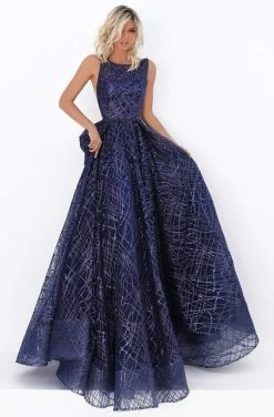 Formal Gowns Tarik Ediz - 50680 Embellished Bateau A-line Gown