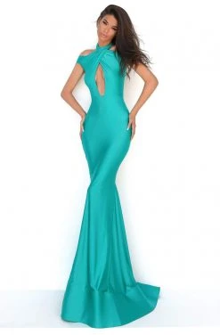 Tarik Ediz - 50688 Crisscross Halter Cutout Mermaid Gown