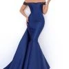 Formal Gowns Tarik Ediz - 50704 Embellished Off-Shoulder Mermaid Dress With Train 2 Formal Gowns Tarik Ediz - 50704 Embellished Off-Shoulder Mermaid Dress With Train