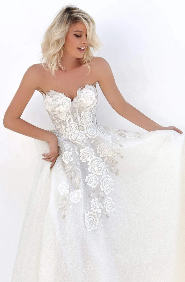 Tarik Ediz - 50714 Corset Boned Floral Appliqued Long Gown 5 Tarik Ediz - 50714 Corset Boned Floral Appliqued Long Gown