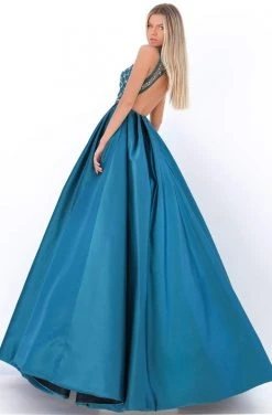 Tarik Ediz - 50726 Jeweled Lattice Illusion Bodice Ballgown 9 Tarik Ediz - 50726 Jeweled Lattice Illusion Bodice Ballgown