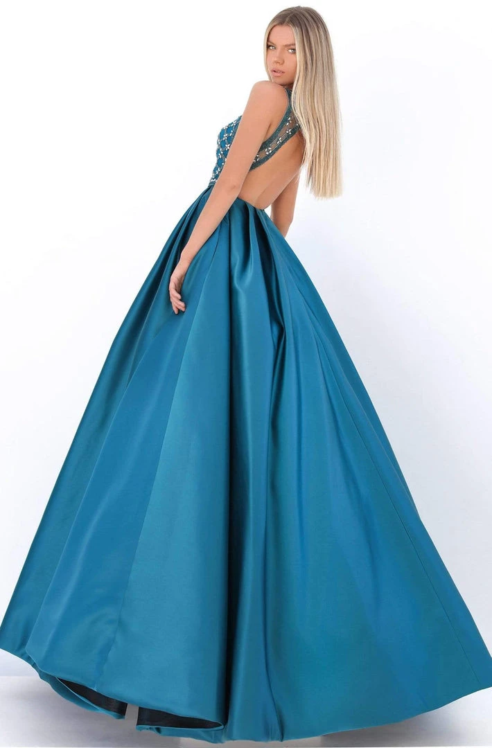 Tarik Ediz - 50726 Jeweled Lattice Illusion Bodice Ballgown 5 Tarik Ediz - 50726 Jeweled Lattice Illusion Bodice Ballgown