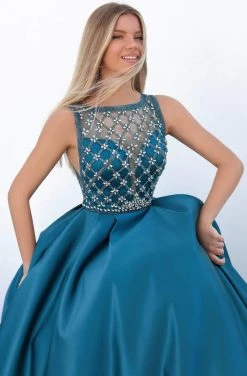 Tarik Ediz - 50726 Jeweled Lattice Illusion Bodice Ballgown 10 Tarik Ediz - 50726 Jeweled Lattice Illusion Bodice Ballgown