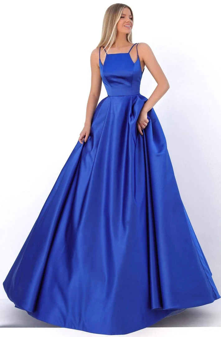 Tarik Ediz - 50736 Halter Neck Pleated Ballgown 3 Tarik Ediz - 50736 Halter Neck Pleated Ballgown