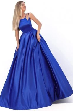 Tarik Ediz - 50736 Halter Neck Pleated Ballgown 7 Tarik Ediz - 50736 Halter Neck Pleated Ballgown