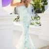 Tarik Ediz - 50747 Strapless Sequined Mermaid Long Gown Formal Gowns