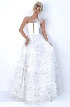 Tarik Ediz - 50754 Sleeveless One Shoulder A-line Dress