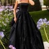Formal Gowns Tarik Ediz - 50759 Straight Neck Jacquard Ballgown
