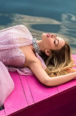 Tarik Ediz - 50764 Embellished Sweetheart Ballgown With Cape