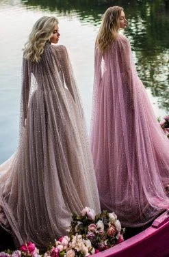 Tarik Ediz - 50764 Embellished Sweetheart Ballgown With Cape