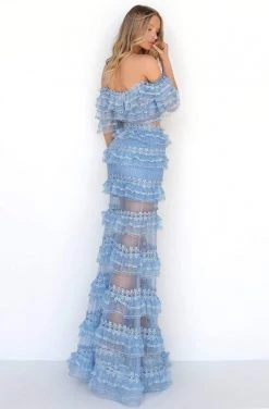 Formal Gowns Tarik Ediz - 50765 Two-Piece Ruffle Tiered Off Shoulder Gown 13 Formal Gowns Tarik Ediz - 50765 Two-Piece Ruffle Tiered Off Shoulder Gown