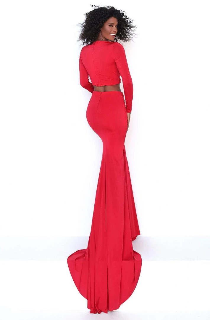 Tarik Ediz - 50771 Two Piece Long Sleeve Evening Dress Formal Gowns 4 Tarik Ediz - 50771 Two Piece Long Sleeve Evening Dress Formal Gowns