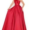 Formal Gowns Tarik Ediz - 50776 Ruffled One Shoulder A-line Dress