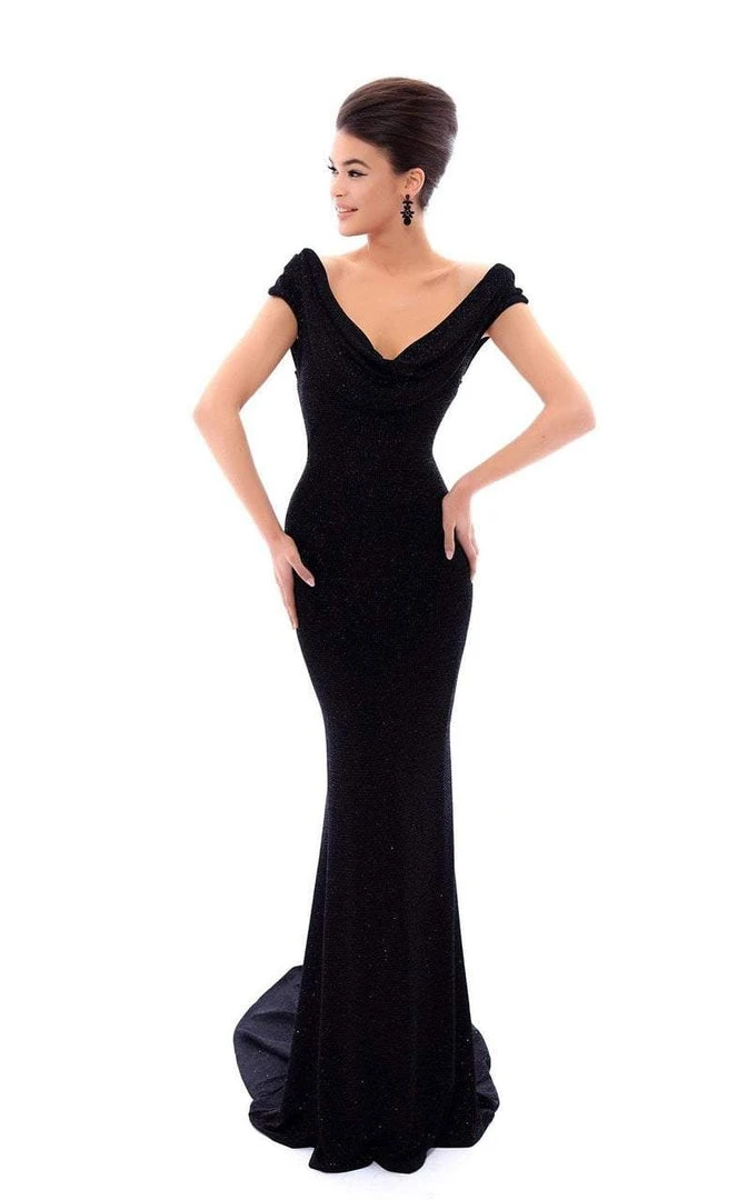 Tarik Ediz - 93477 Fitted Cowl Evening Dress 3 Tarik Ediz - 93477 Fitted Cowl Evening Dress