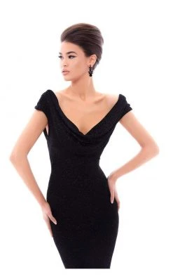 Tarik Ediz - 93477 Fitted Cowl Evening Dress 9 Tarik Ediz - 93477 Fitted Cowl Evening Dress