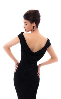 Tarik Ediz - 93477 Fitted Cowl Evening Dress 10 Tarik Ediz - 93477 Fitted Cowl Evening Dress