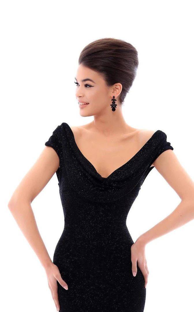 Tarik Ediz - 93477 Fitted Cowl Evening Dress 7 Tarik Ediz - 93477 Fitted Cowl Evening Dress