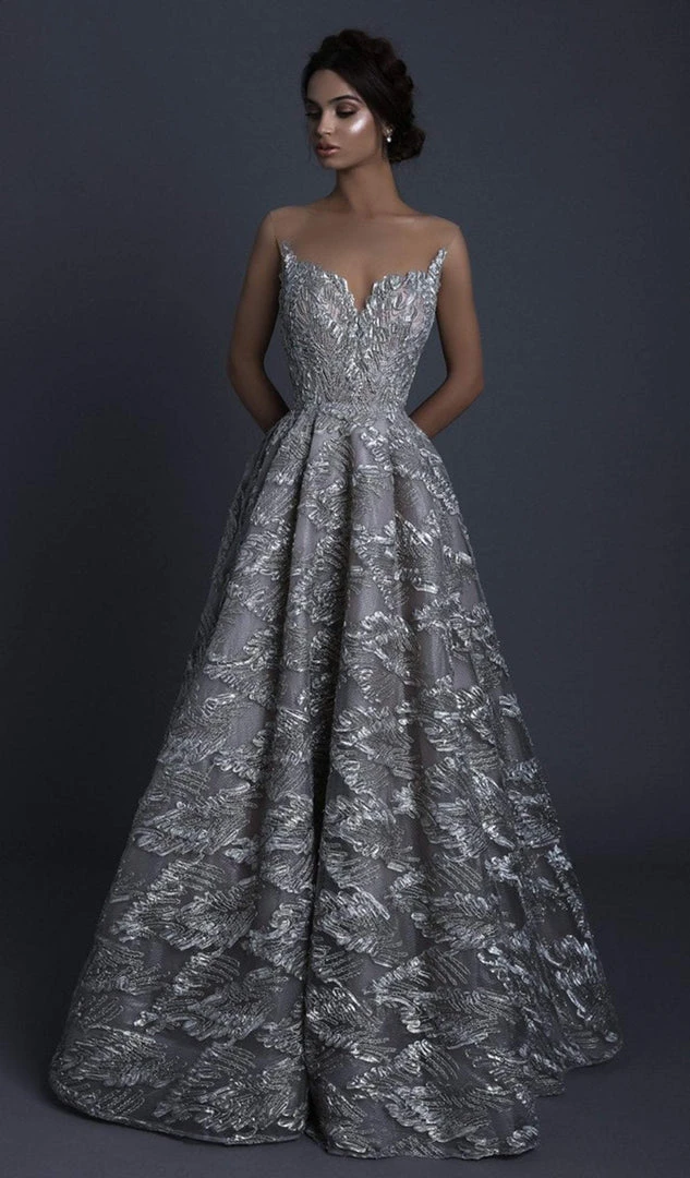 Tarik Ediz - 93652 Embellished Illusion Bateau Tulle Ballgown 7 Tarik Ediz - 93652 Embellished Illusion Bateau Tulle Ballgown