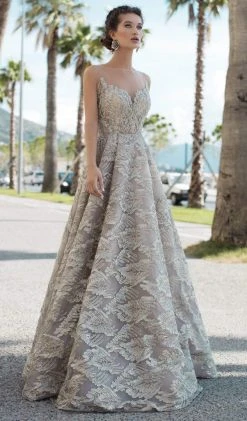 Tarik Ediz - 93652 Embellished Illusion Bateau Tulle Ballgown 10 Tarik Ediz - 93652 Embellished Illusion Bateau Tulle Ballgown